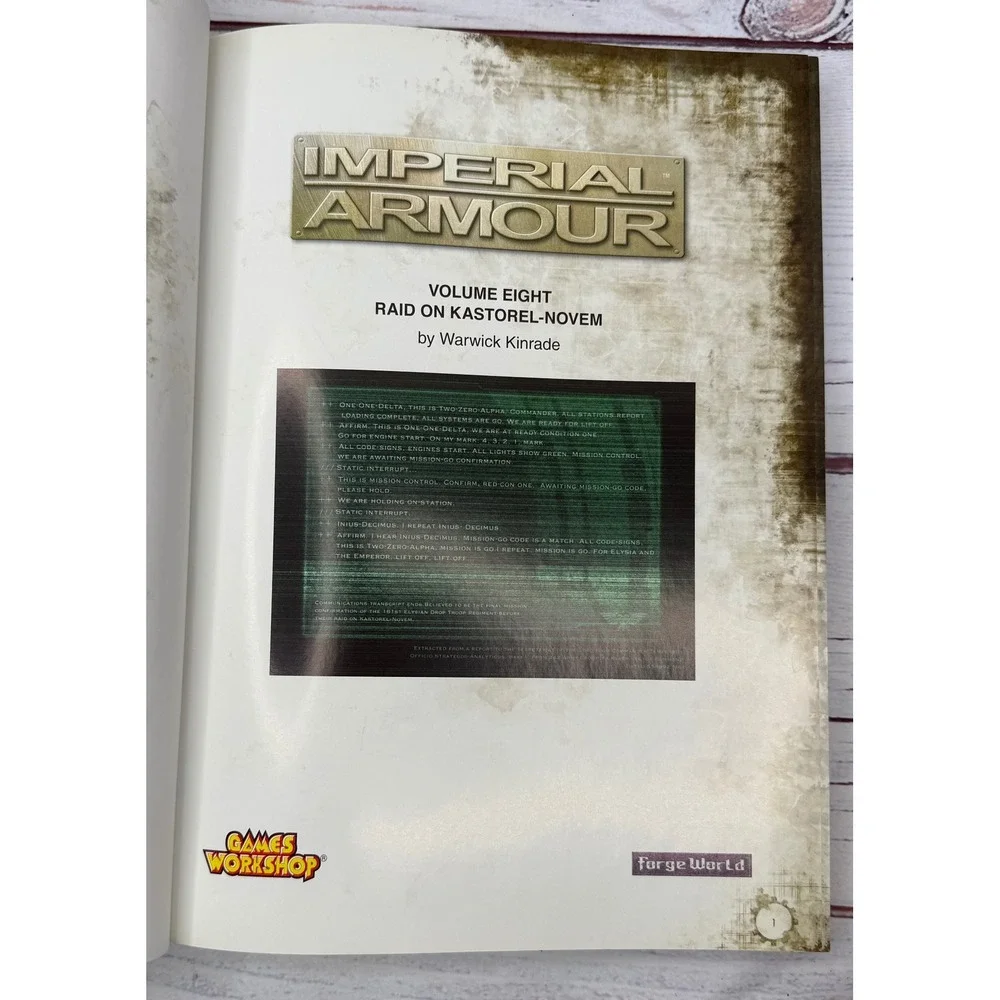 Forge World Imperial Armour Vol 8 Raid on Kastorel-Novem Warhammer 40k Hardcover
